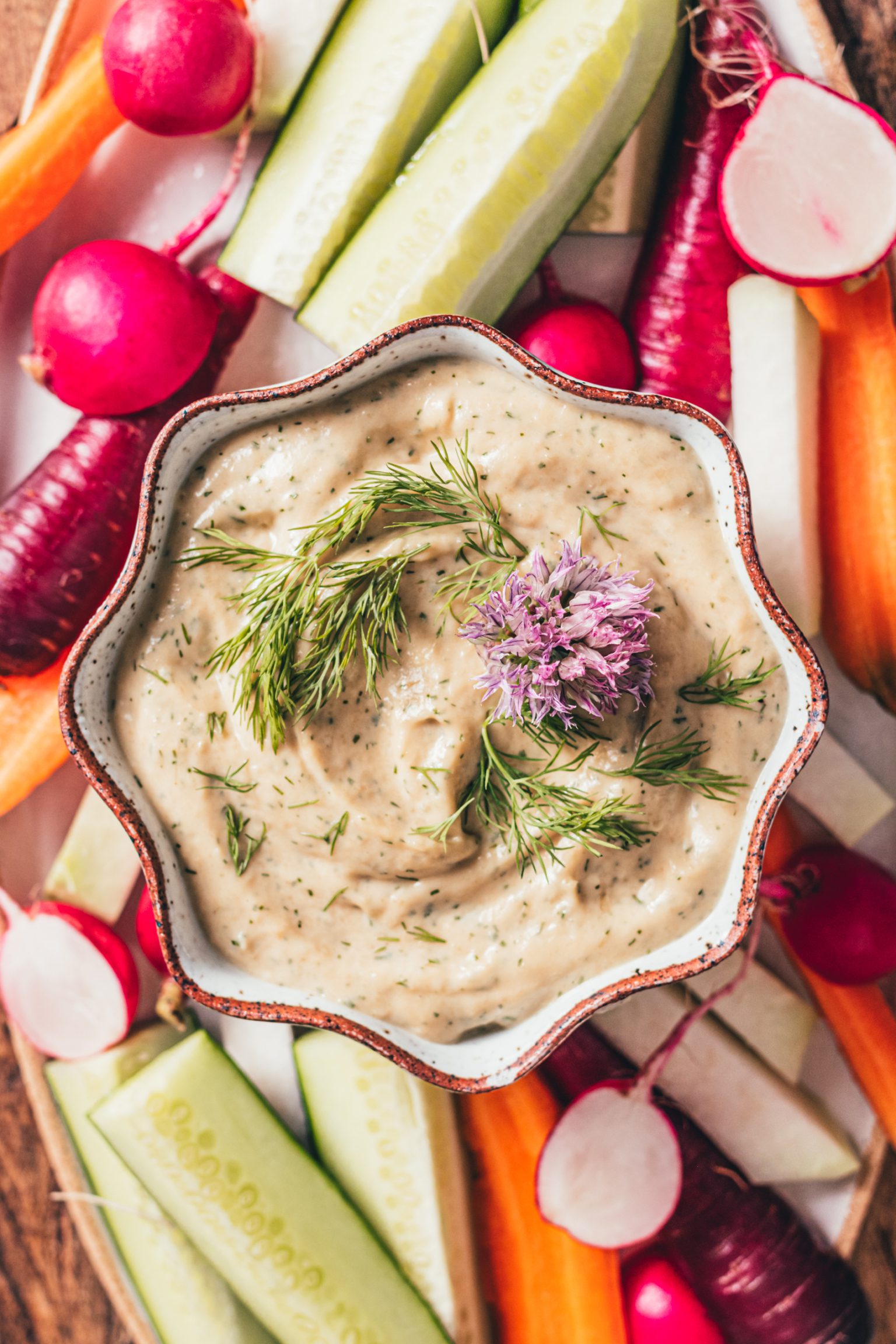 Caramelized Spring Onion Dip with Green Garlic & Dill | sweet miscellany